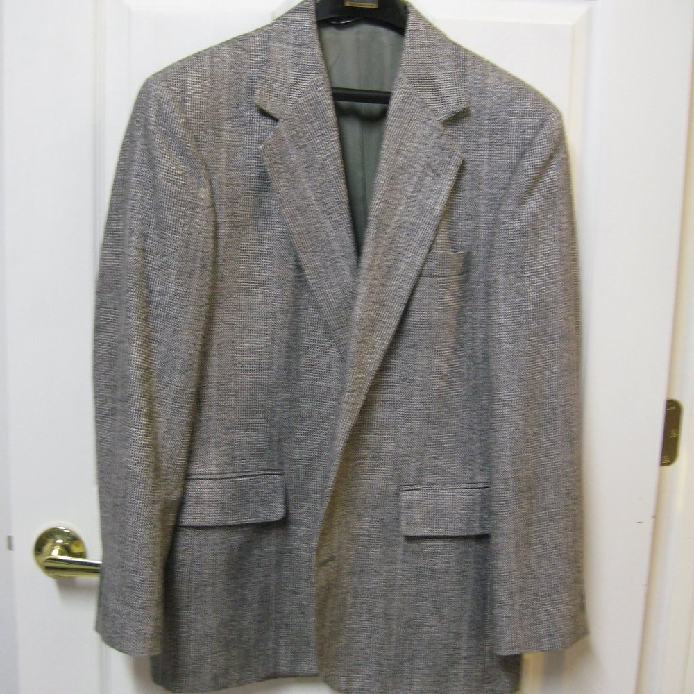 Haggar 40R Gray Wool Tweed Sport Coat